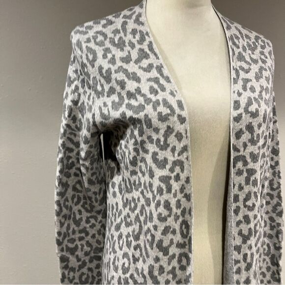 Ruby Moon leopard print long sleeve open cardigan size medium - Picture 3 of 11